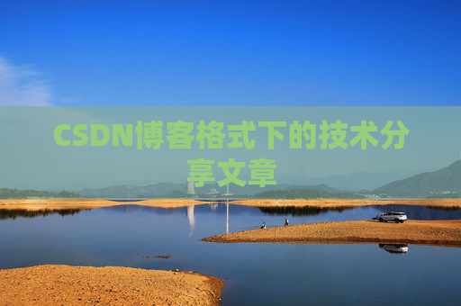 CSDN博客格式下的技术分享文章